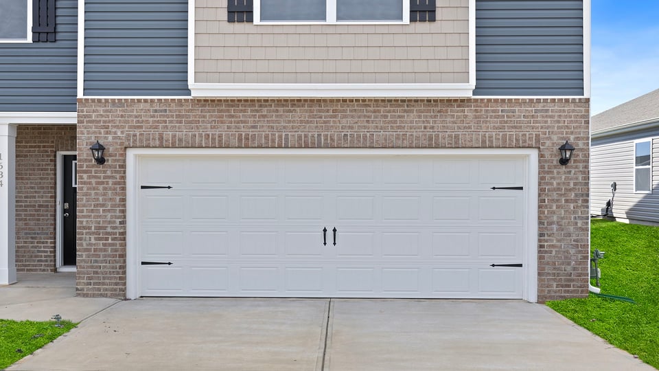 Large garage of home.
