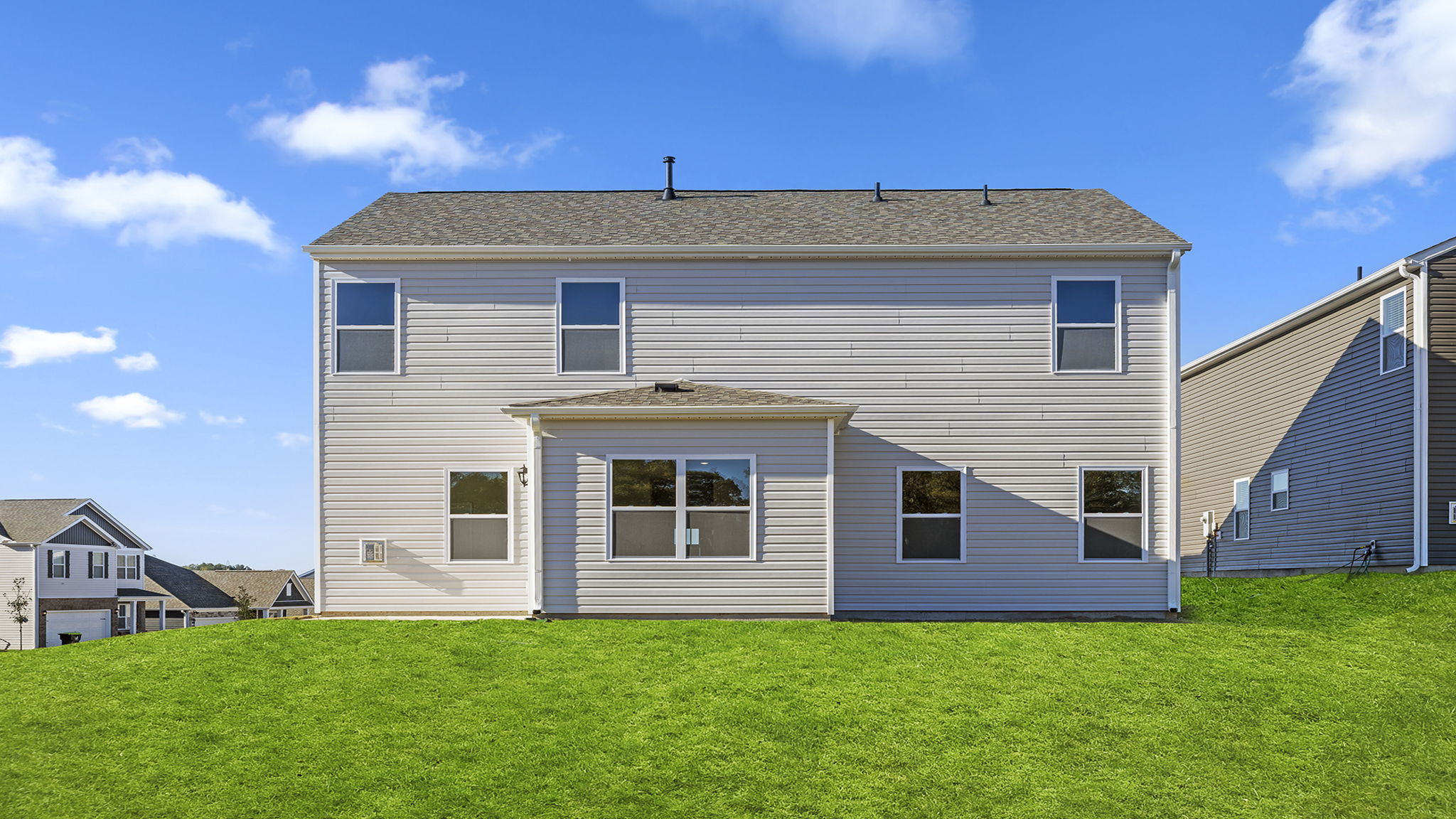 Exterior rear of home.