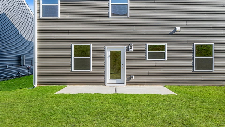 Exterior rear of home.