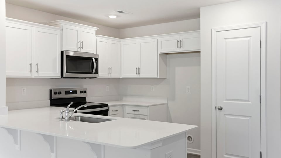 Kitchen with countertops .