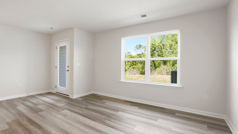 Dining room with window.