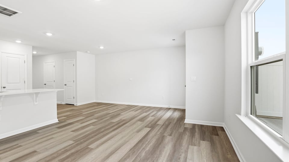 Dining room with window.