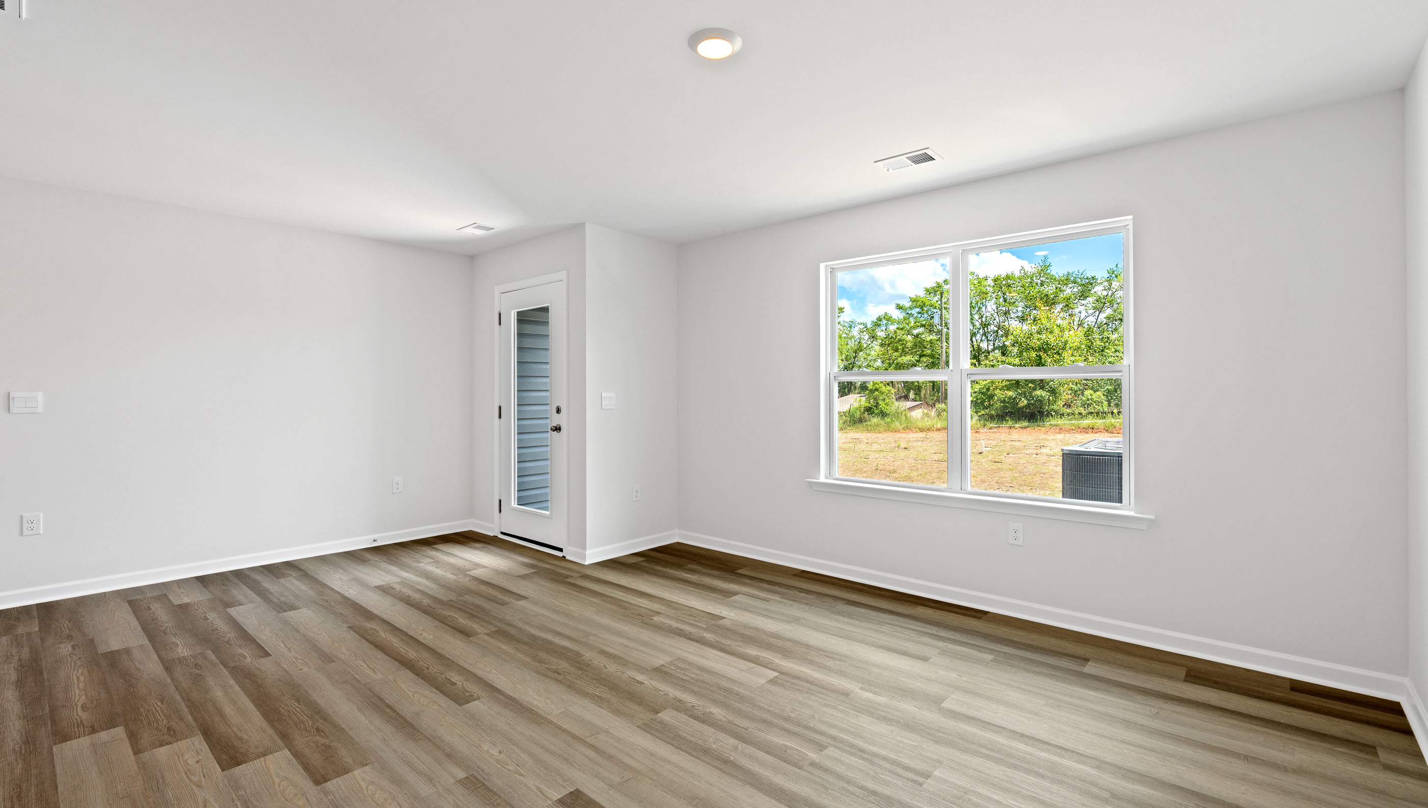 Living room with windows