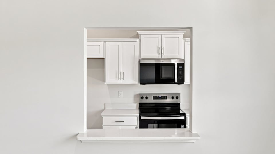 View into kitchen.
