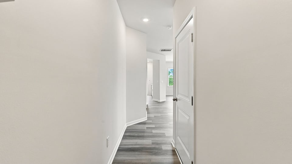 Hallway view into home.