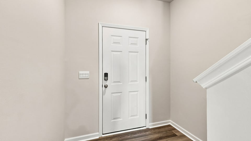 View of front door.