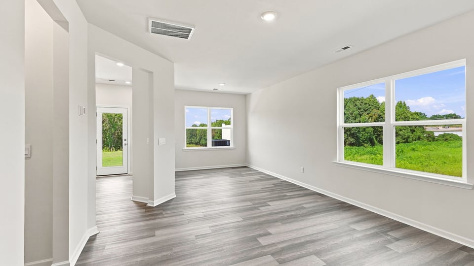 Living room with windows.