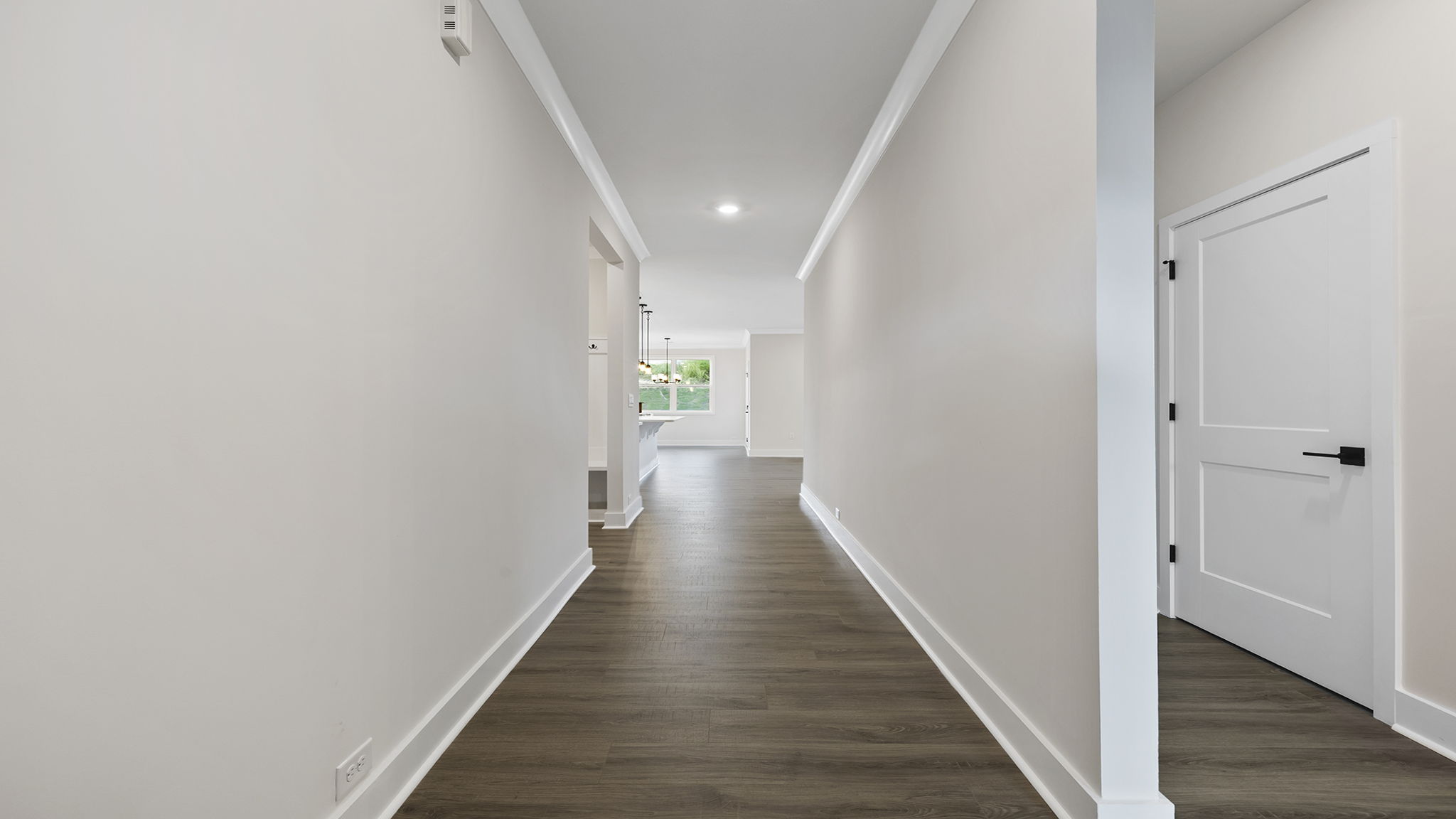 View of hallway toward the living areas.
