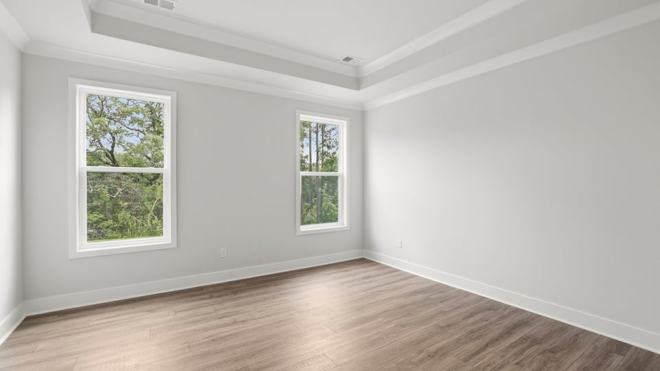 Dining area with windows.