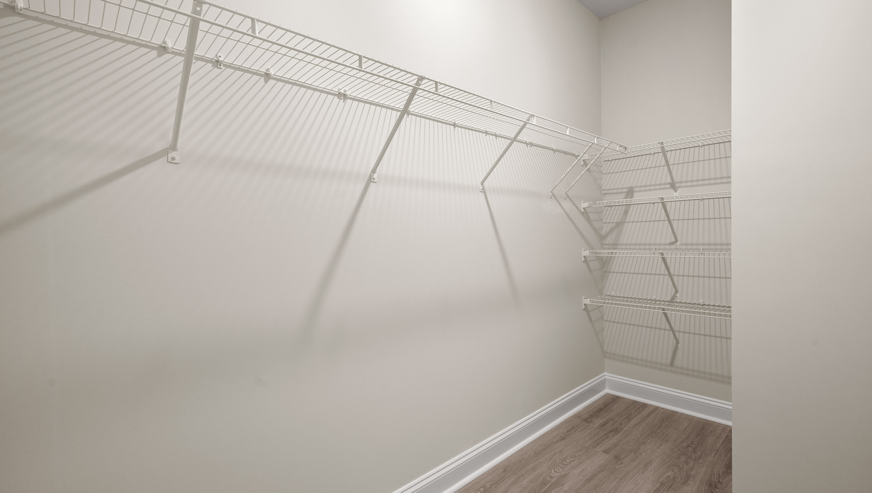 Walk in closet area.