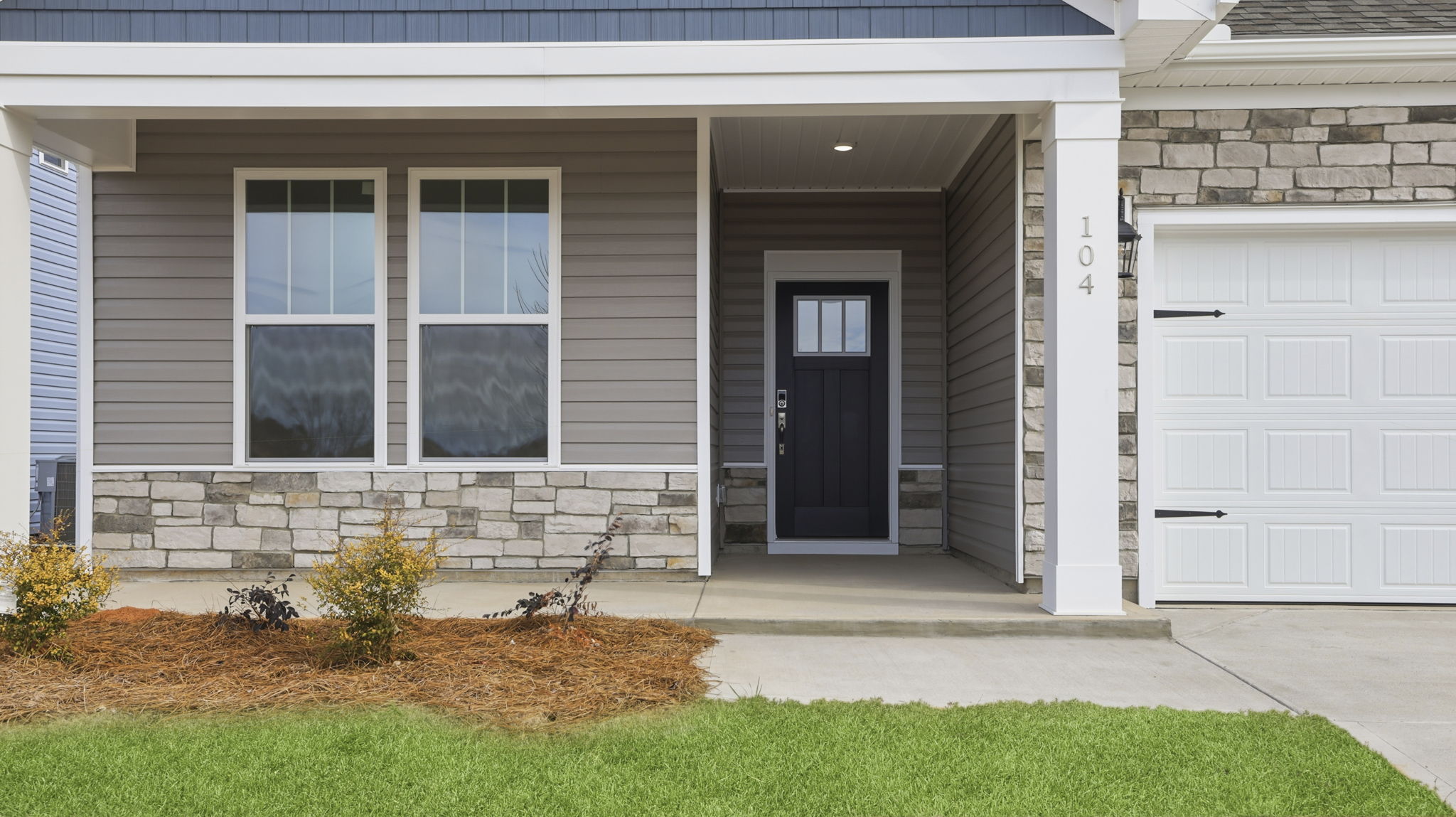 Inviting front porch.