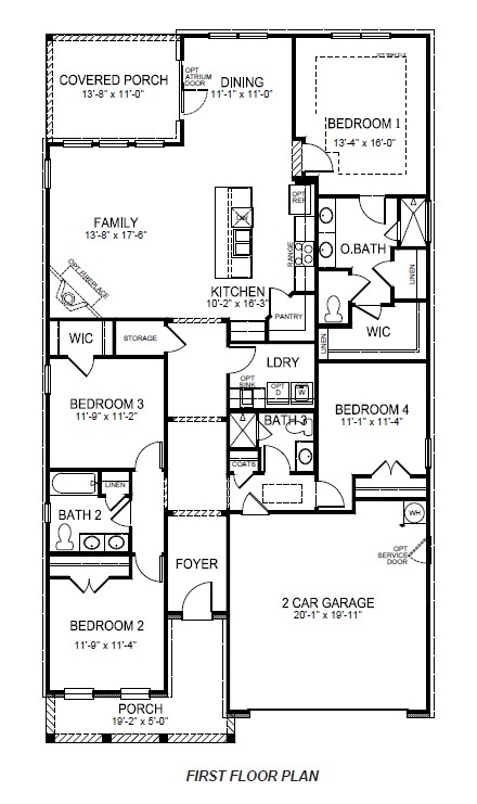 Second floor floorplan.