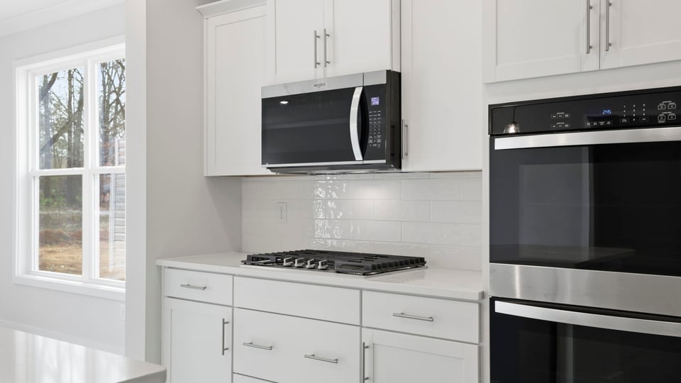 Stainless steel appliances.