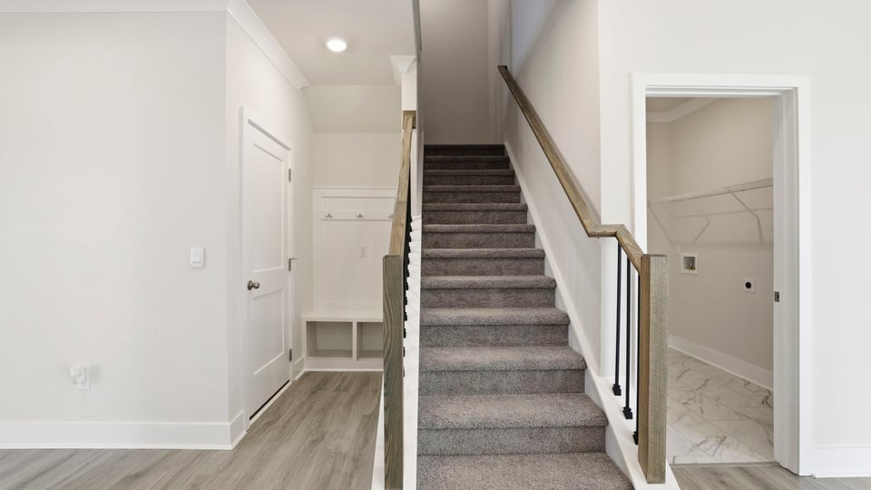 Stairwell to upper level.