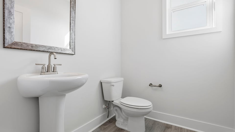 Hall bath on the main level.