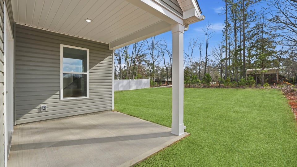 View from covered porch.