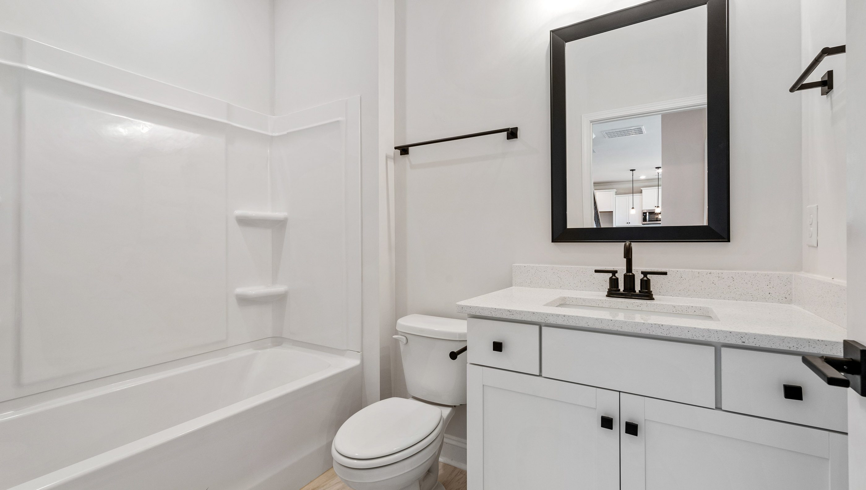 Full bath on the main level.