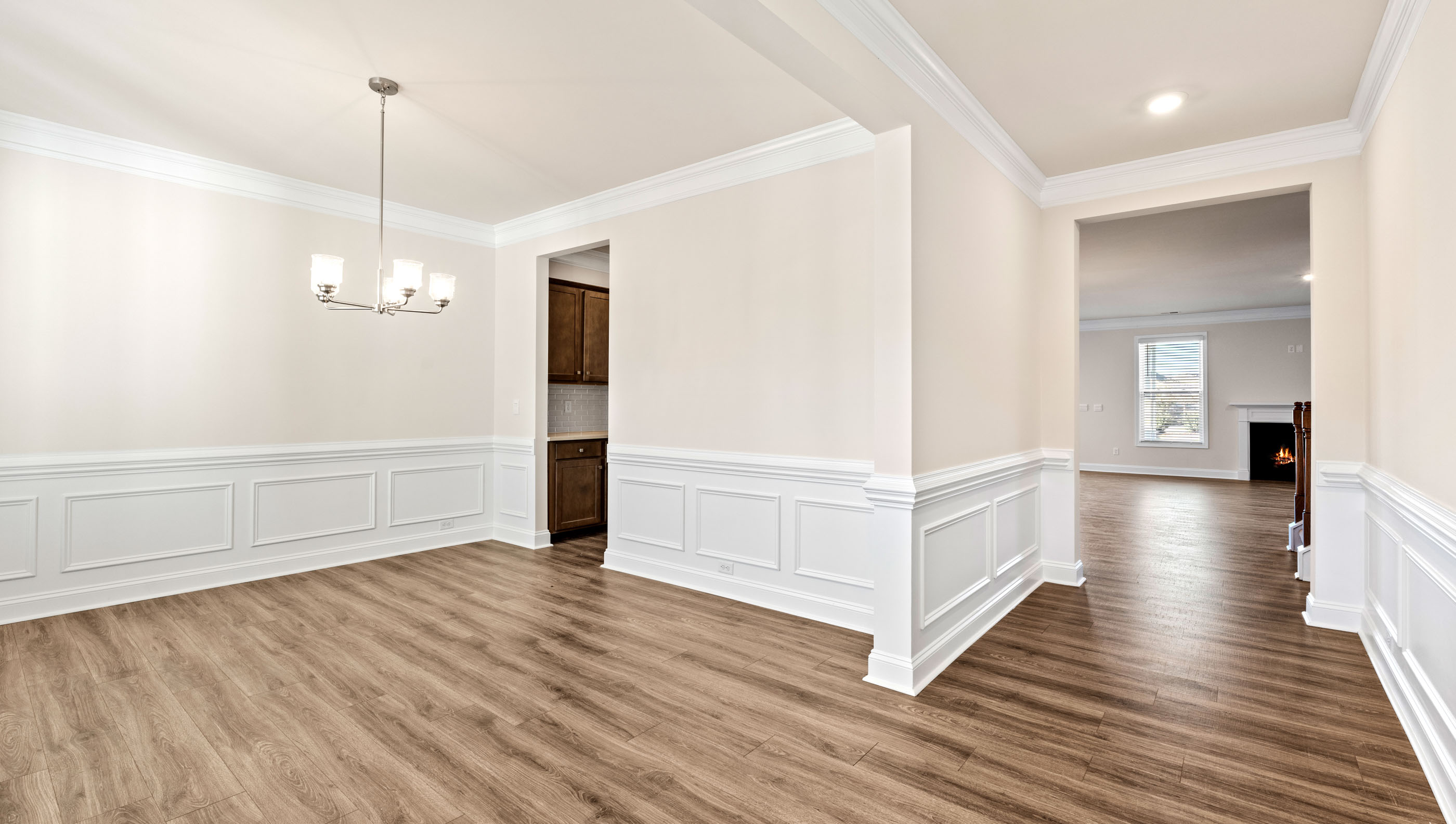 View of hallway to the living area.