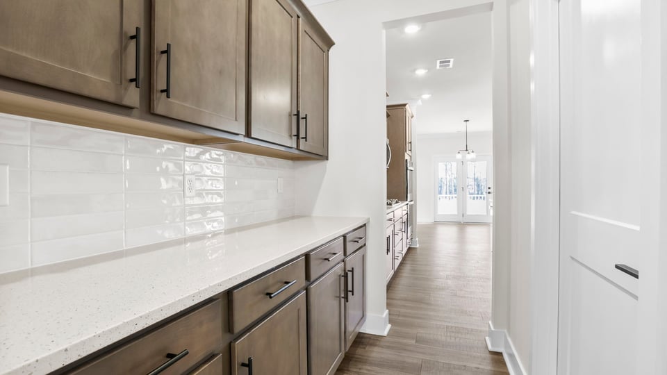 Butler's pantry between dining room and kitchen.