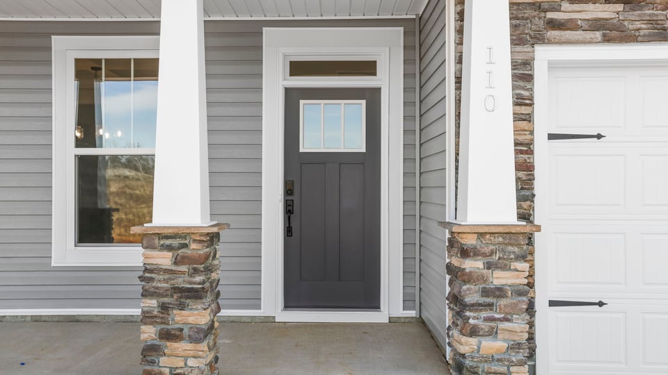 Inviting front porch and entry.