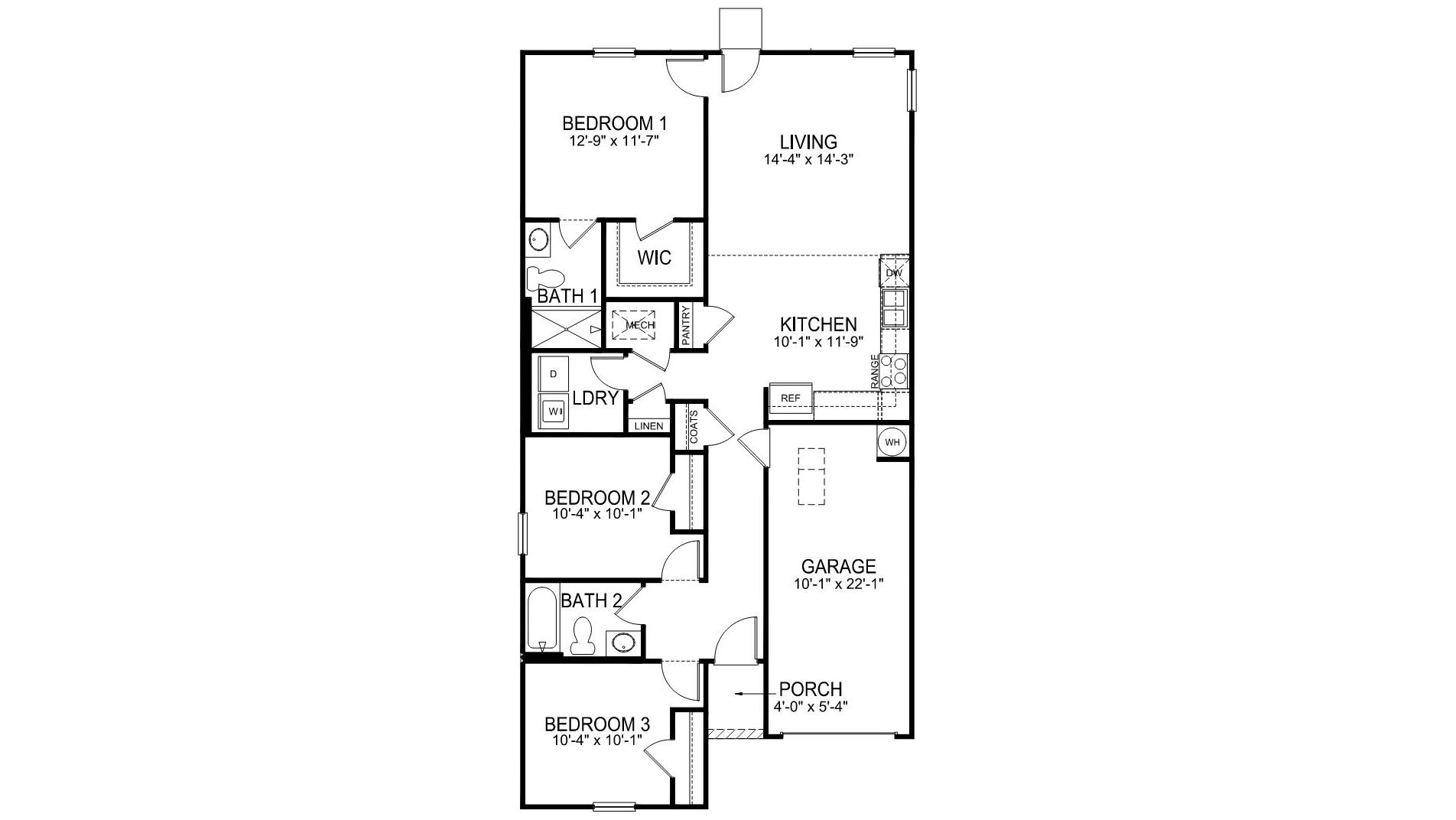 Floorplan of the Sanford.
