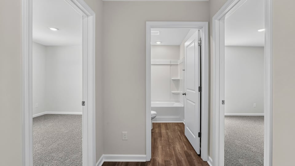 Hallway to rooms.