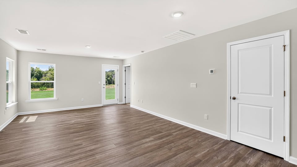 Living room with windows.