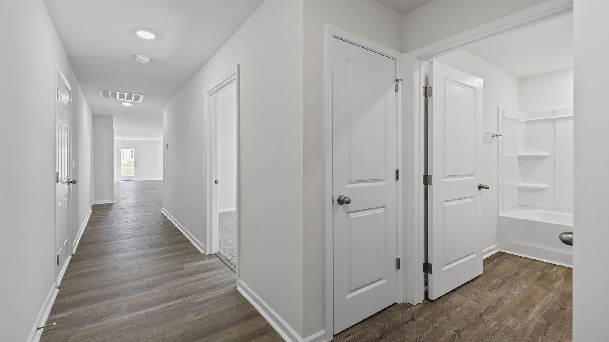 View of hallway into home.