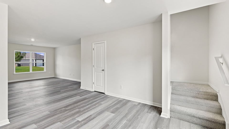 Living area with windows.
