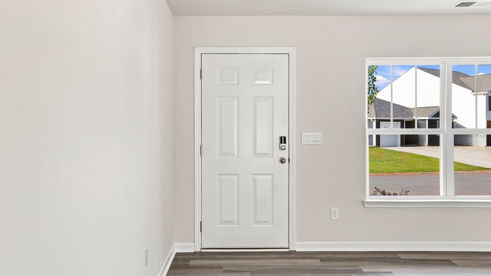 Living area with windows.