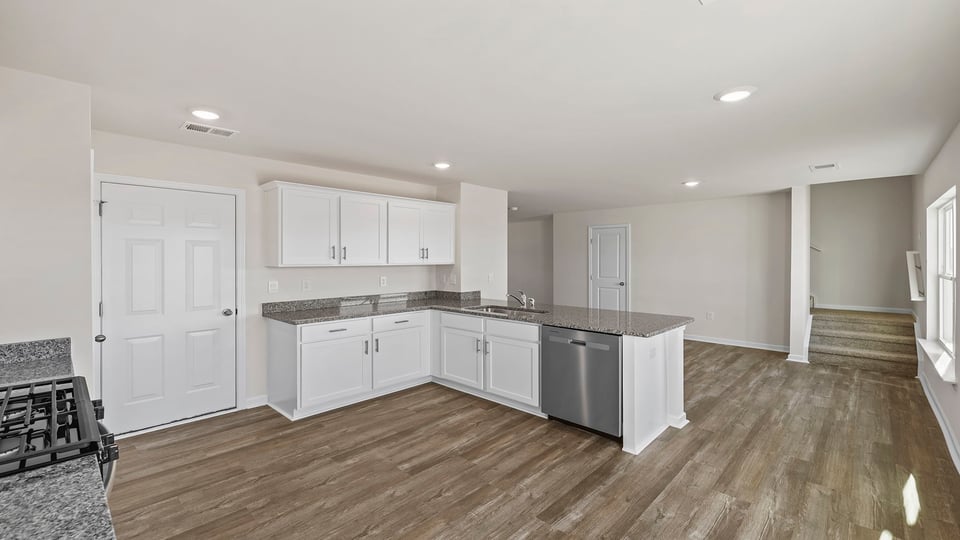 Kitchen with island.