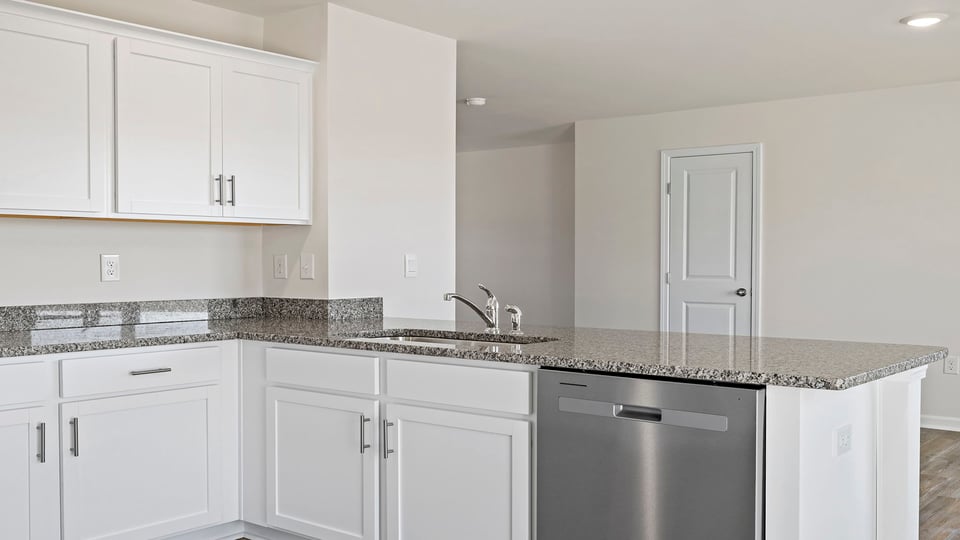 Kitchen with island.