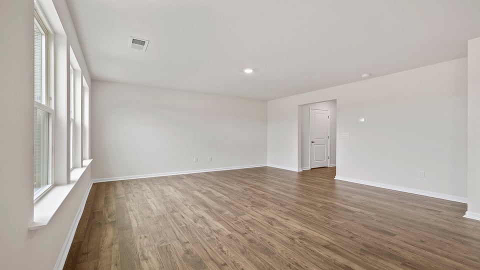 Dining room facing living room.