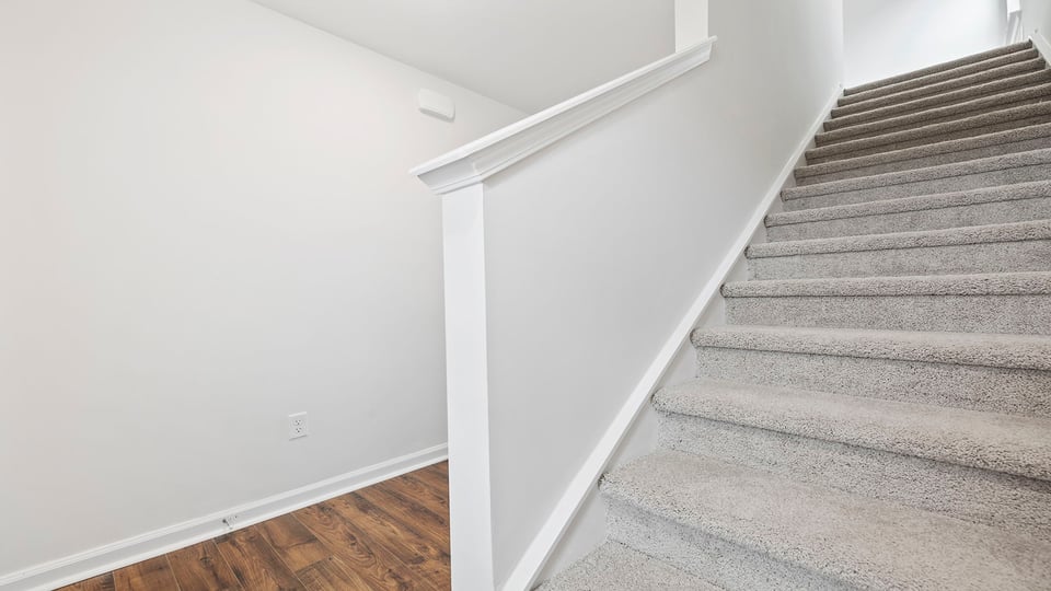 Stairs to second level.