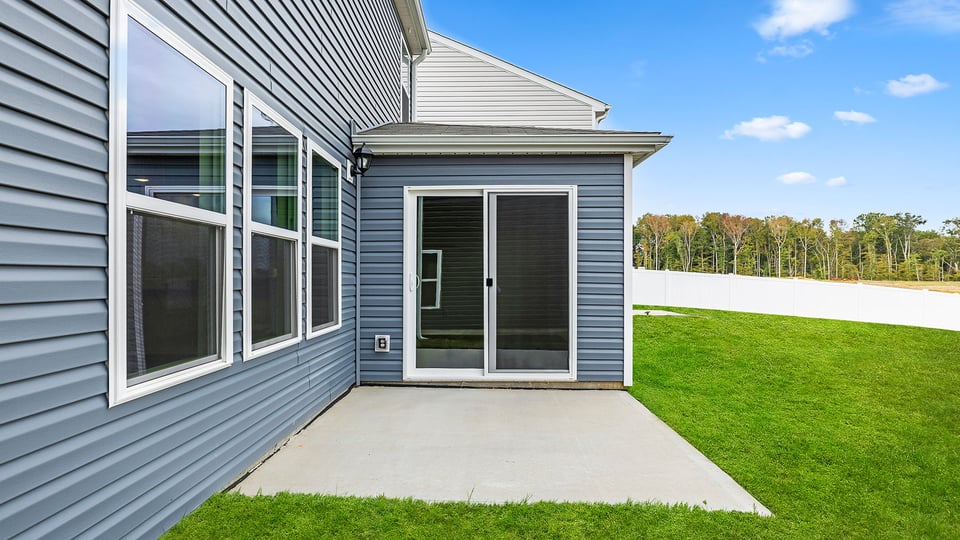 Exterior rear of home.