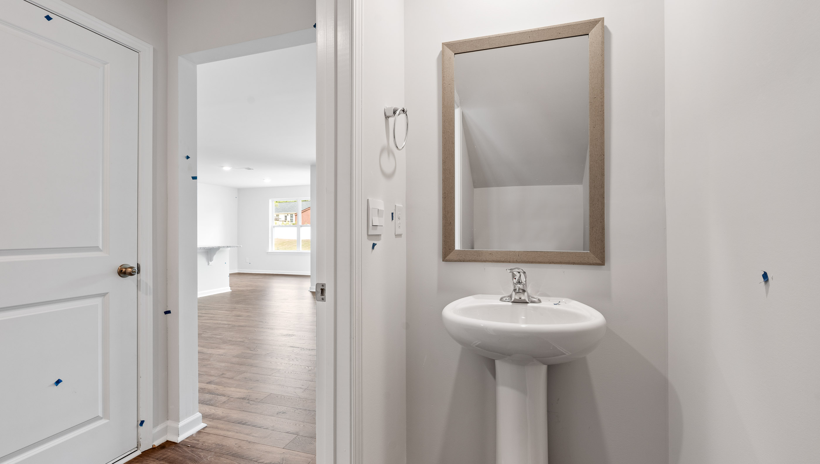 Half bathroom of home.