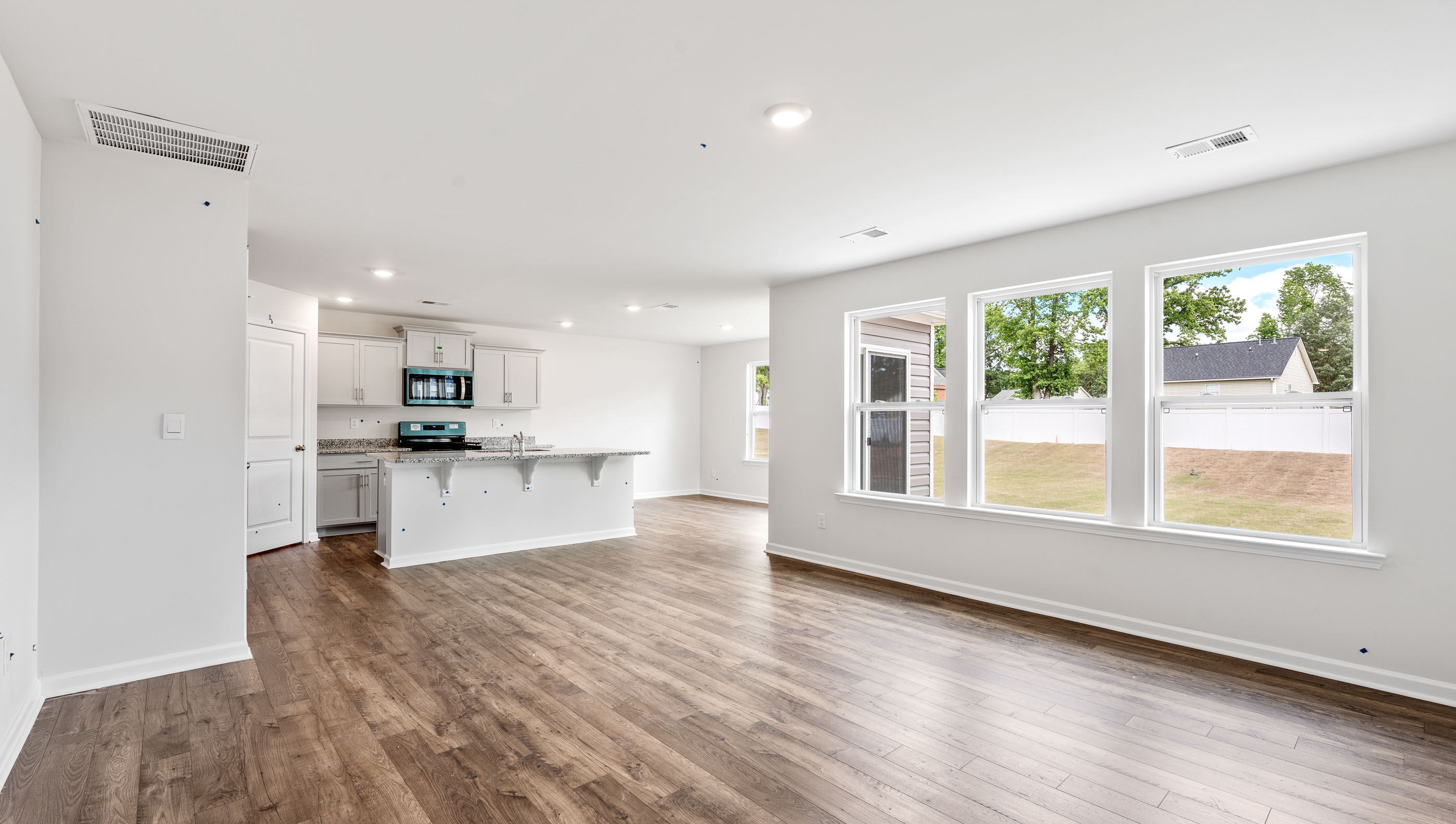 Living room with windows.