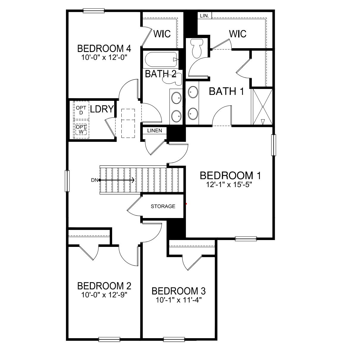 Aisle Second floor plan