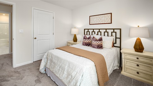 Carpeted bedroom