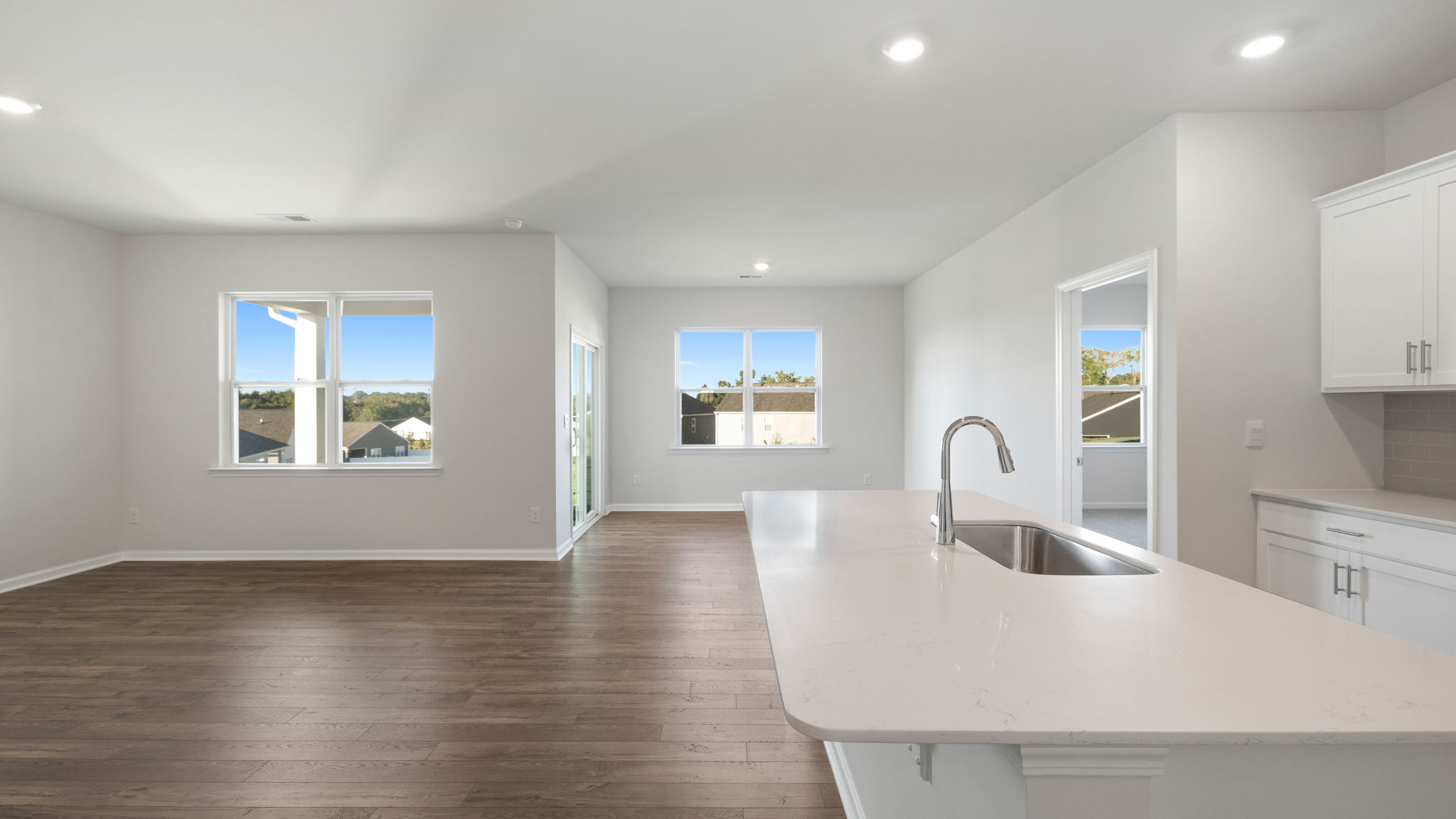 Kitchen and dining room.