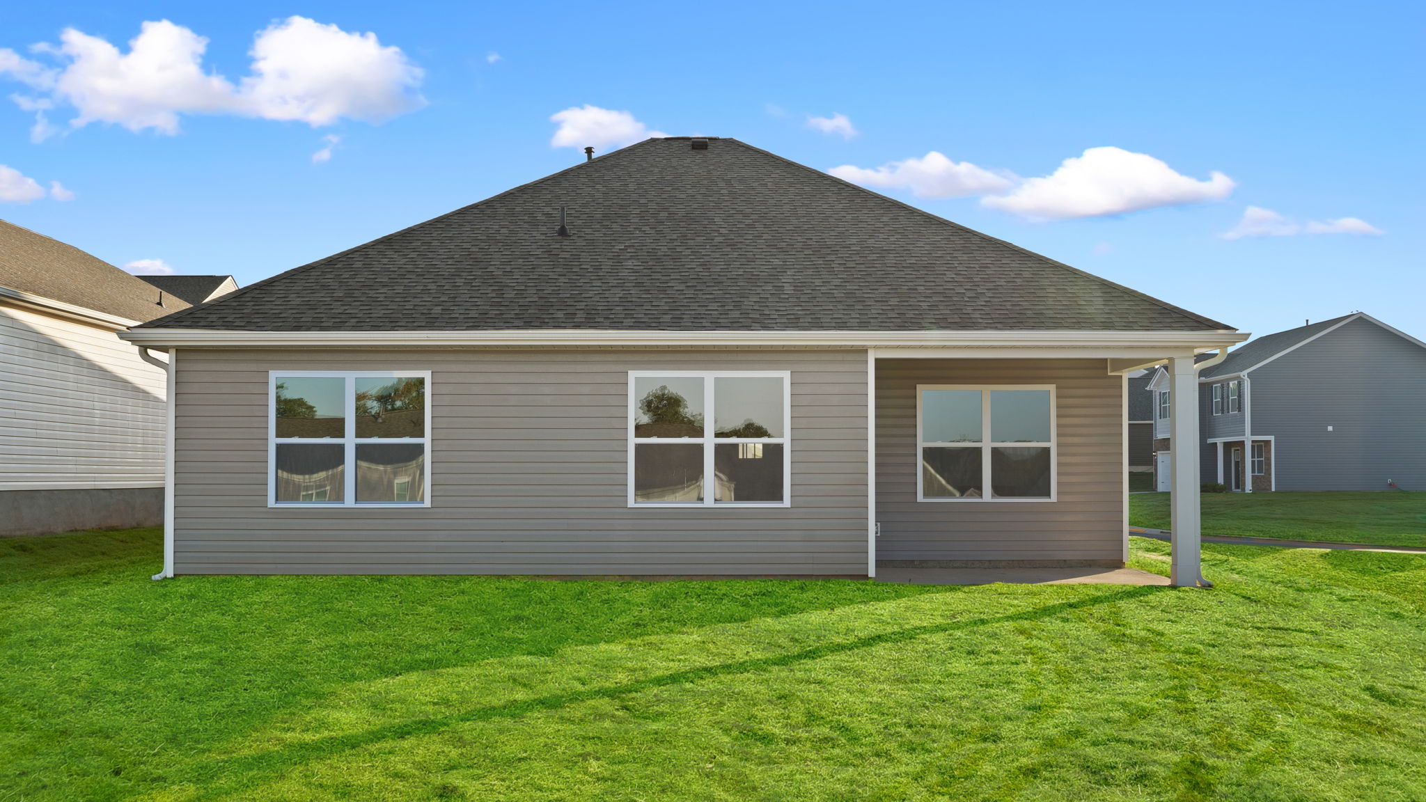 Exterior rear of home.