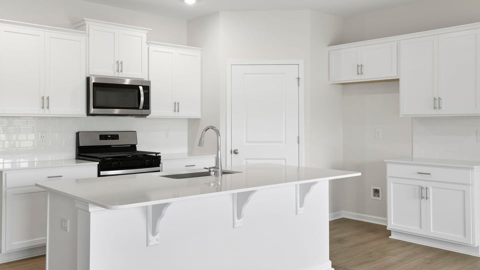 Kitchen with island.