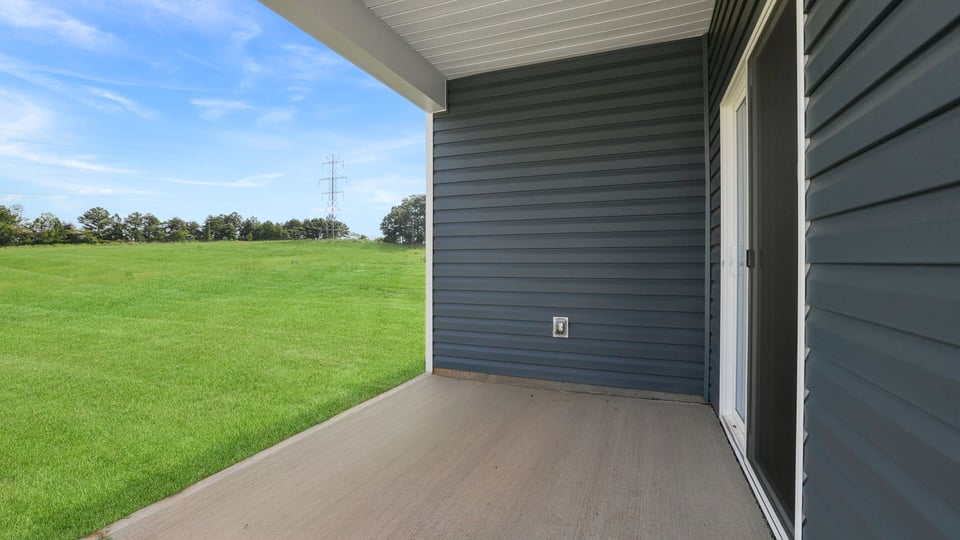Back entrance of home.