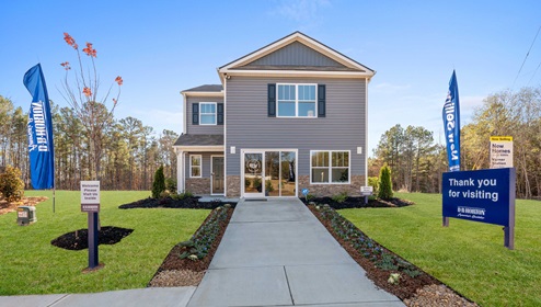 Model home view.