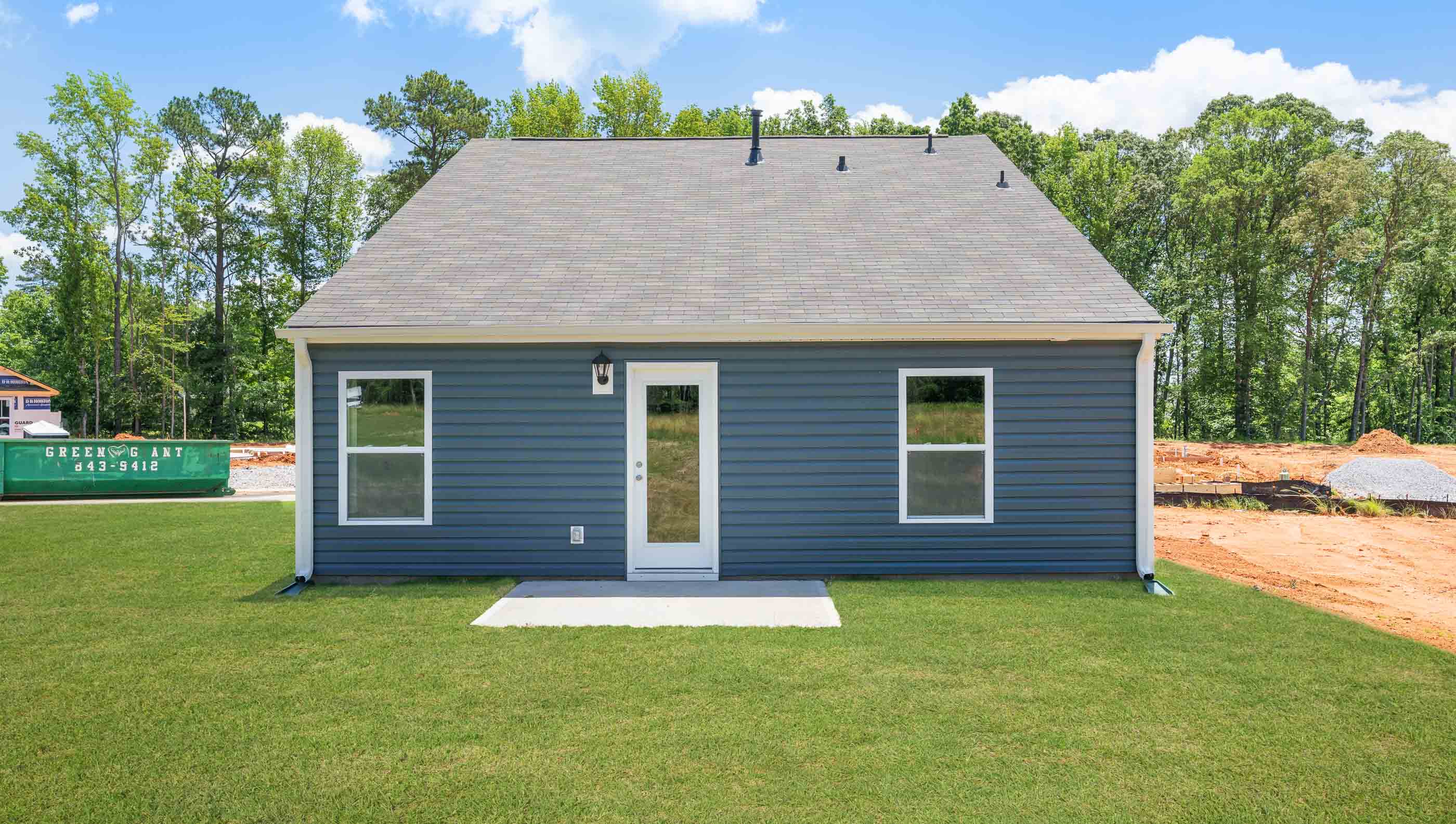 Exterior rear of home.