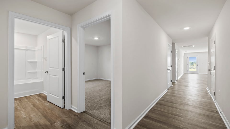 Hallway into home.
