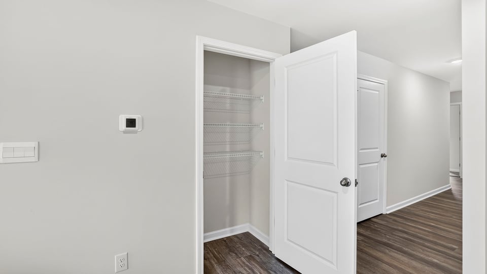 Hallway view of home.