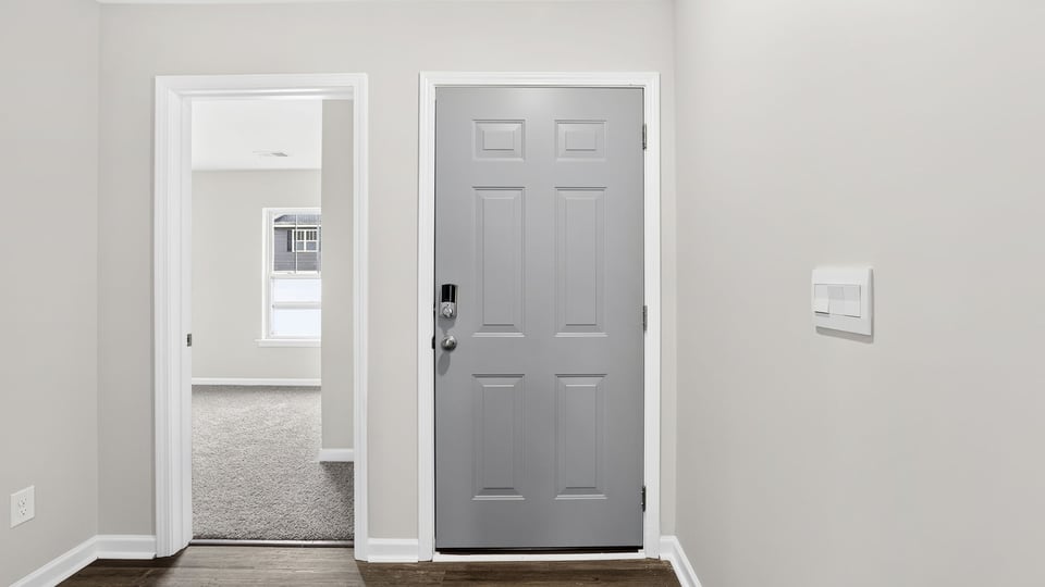 View of front door.
