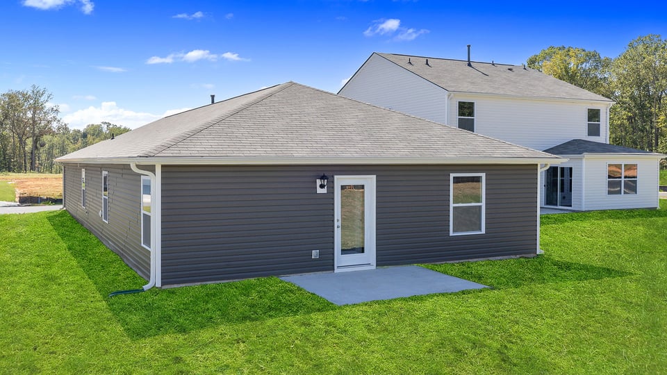 Exterior rear of home.