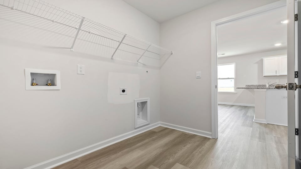 Walk in laundry room.